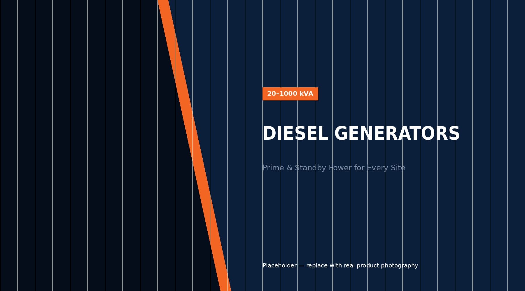 Diesel generator sets for mining and construction power