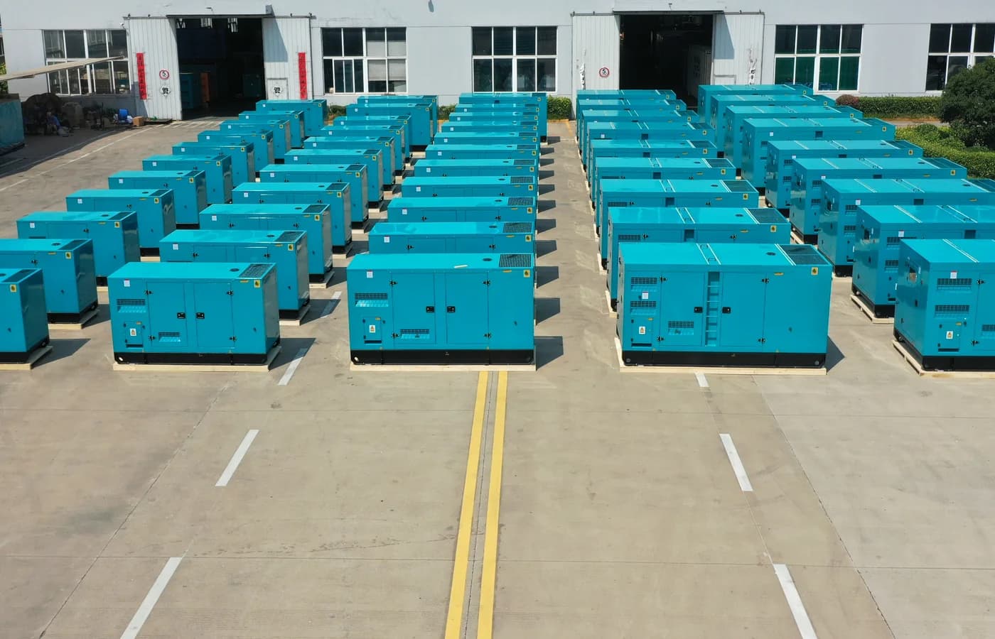 Diesel generator sets ready for shipment