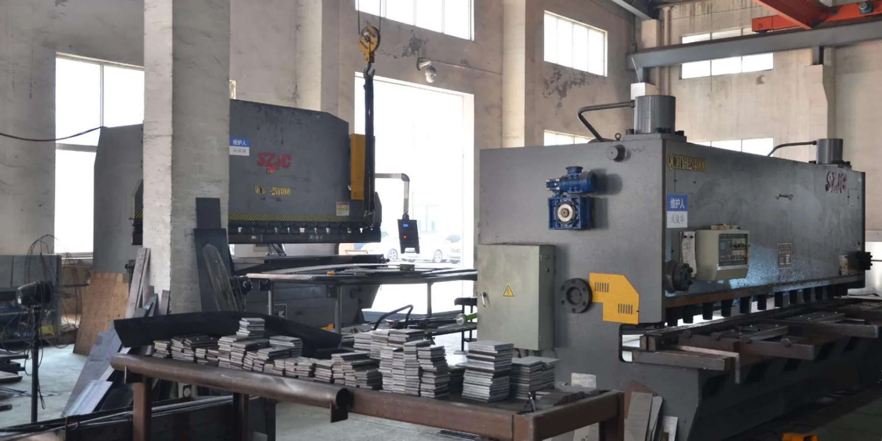 Metal processing workshop at a manufacturing partner facility